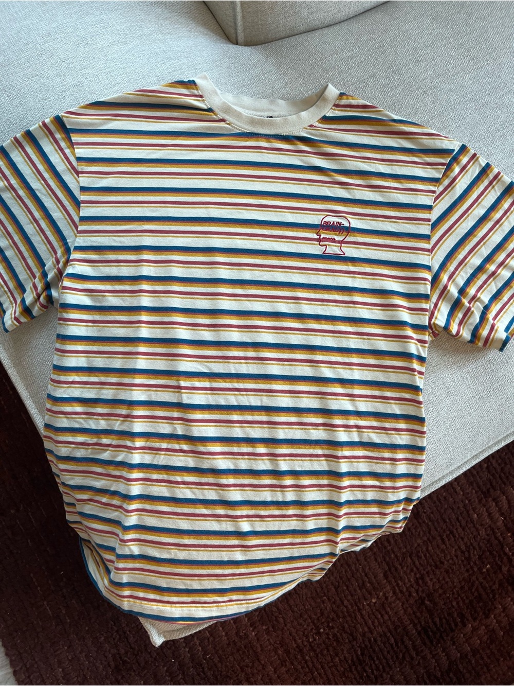 Brain Dead Boxy Striped Tee S